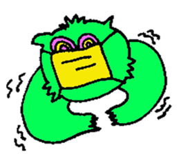 GREEN CAT PYUNTA sticker #3668130