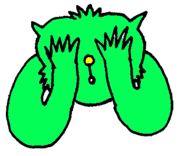 GREEN CAT PYUNTA sticker #3668132