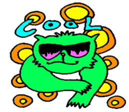 GREEN CAT PYUNTA sticker #3668133