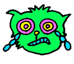 GREEN CAT PYUNTA sticker #3668135