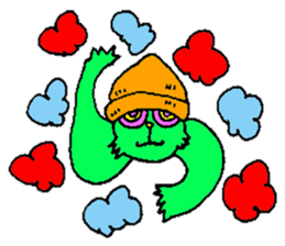 GREEN CAT PYUNTA sticker #3668136