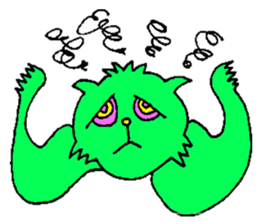 GREEN CAT PYUNTA sticker #3668140