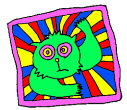 GREEN CAT PYUNTA sticker #3668143