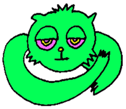GREEN CAT PYUNTA sticker #3668148