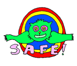 GREEN CAT PYUNTA sticker #3668149