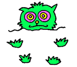 GREEN CAT PYUNTA sticker #3668150