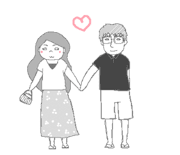 Daily life of the couple sticker #3668181