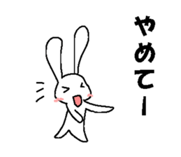 Cute rabbit cute rabbit sticker #3668356