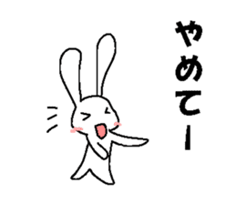 Cute rabbit cute rabbit sticker #3668356