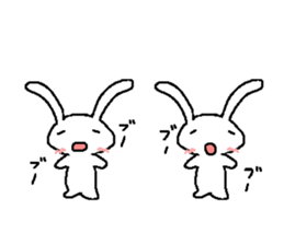 Cute rabbit cute rabbit sticker #3668365