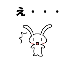 Cute rabbit cute rabbit sticker #3668372