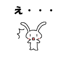 Cute rabbit cute rabbit sticker #3668372