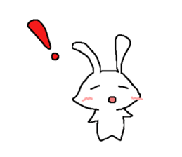 Cute rabbit cute rabbit sticker #3668375