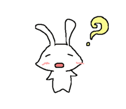Cute rabbit cute rabbit sticker #3668376