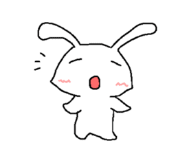 Cute rabbit cute rabbit sticker #3668377