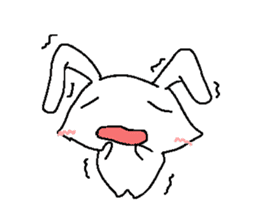 Cute rabbit cute rabbit sticker #3668379