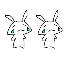 Cute rabbit cute rabbit sticker #3668380