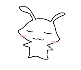 Cute rabbit cute rabbit sticker #3668381