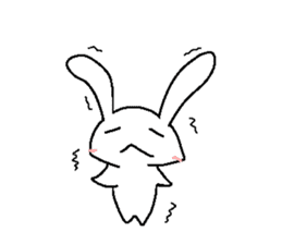 Cute rabbit cute rabbit sticker #3668382