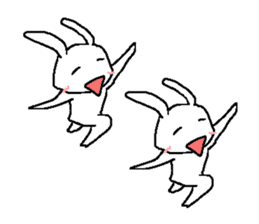 Cute rabbit cute rabbit sticker #3668384