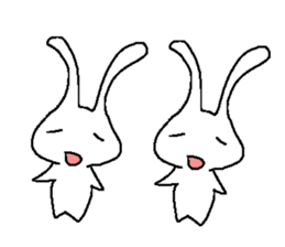 Cute rabbit cute rabbit sticker #3668385