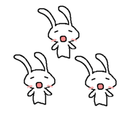 Cute rabbit cute rabbit sticker #3668386