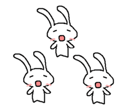 Cute rabbit cute rabbit sticker #3668386