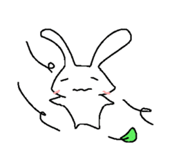 Cute rabbit cute rabbit sticker #3668389