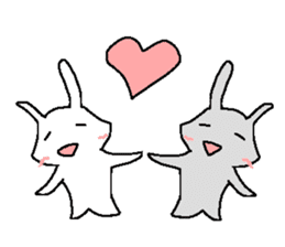 Cute rabbit cute rabbit sticker #3668390