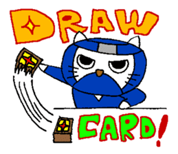 Card gamer NINJA CAT Sticker sticker #3668396