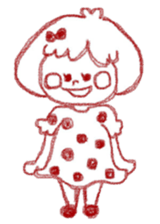 Girl of crayons. World Edition sticker #3668751