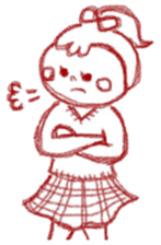 Girl of crayons. World Edition sticker #3668762