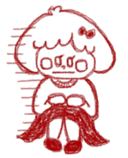 Girl of crayons. World Edition sticker #3668772