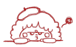 Girl of crayons. World Edition sticker #3668779