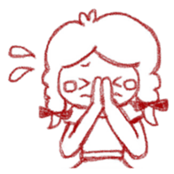 Girl of crayons. World Edition sticker #3668780