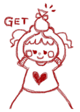 Girl of crayons. World Edition sticker #3668783