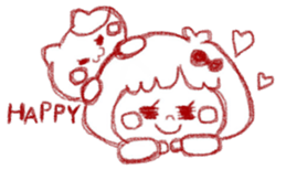 Girl of crayons. World Edition sticker #3668784