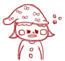 Girl of crayons. World Edition sticker #3668788