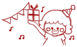 Girl of crayons. World Edition sticker #3668790