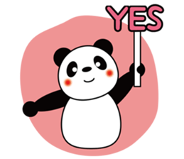 Placard Panda sticker #3669155