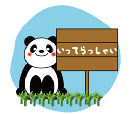 Placard Panda sticker #3669157