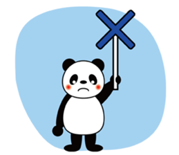 Placard Panda sticker #3669160