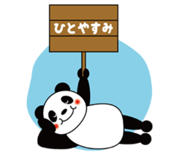 Placard Panda sticker #3669166
