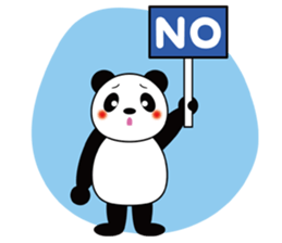 Placard Panda sticker #3669168