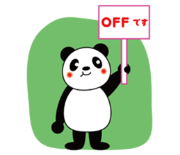Placard Panda sticker #3669184