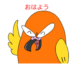 Piegii of the parakeet which sulked sticker #3669351