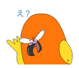 Piegii of the parakeet which sulked sticker #3669361