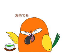 Piegii of the parakeet which sulked sticker #3669362