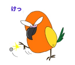 Piegii of the parakeet which sulked sticker #3669367