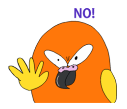 Piegii of the parakeet which sulked sticker #3669374